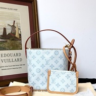 路易威登Louis Vuitton LV Mini Bucket 淺藍老花迷你水桶包｜春夏限定配色