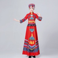 ชุดการแสดงสำหรับผู้หญิง ชุดชาติพันธุ์ Miao ชุดการแสดง Yi ชุดชาติพันธุ์ Tujia ชุดการแสดงสำหรับผู้ใหญ่
