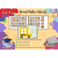 Animal Pattern | Brain Games | Educational Material | Busy Book