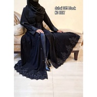 Abaya Hitam Turkey Gamis Dress Arab Saudi Turki India Dubai 385 Black