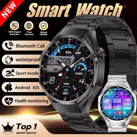 2025 New Watch 6 Max Series Smart Watch Men AMOLED Screen Heart Rate Health Monitoring Bluetooth Cal