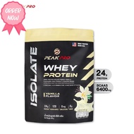 (ส่งฟรี ใส่โค้ดลดเพิ่ม) PeakPro Whey Protein Isolate 450/900g เวย์โปรตีน ไอโซเลท ไม่เติมน้ำตาล สร้าง