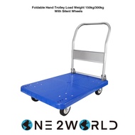 Foldable Hand Trolley Load Weight 150kg/300kg With Silent Wheels