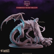 [Beyond the Grave]-Zombified Necro Dragon-Model For DnD miniature [Made to order Send Parcels Within