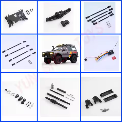Fms Fcx10 Lc80 Remote Control Car Accessories Gearbox Chassis Pull Rod Servo Gear Upgrade And Modifi
