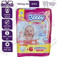 Miếng Lót Tã Dán Bobby Newborn Sơ Sinh Size Xs70 Nb1 108 Nb2 40