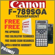 ♝ ❀ ✼ AUTHENTIC Canon F-789SGA TRANSPARENT f789sga f 789sga 789 sga f-789sga Scientific Calculators