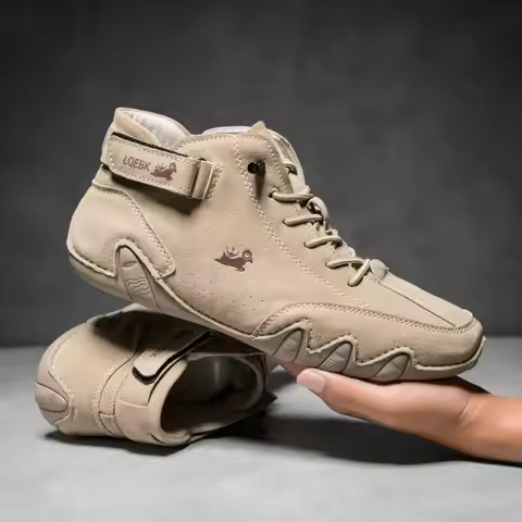 Winter LDECK Leather Casual Shoes Sneakers for Men Fashion Outdoor Walking Loafers Shoes Comfortable