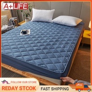 Waterproof Cadar Single/Queen/King Bed Cover Elastic Fitted Bedsheet Mattress Protector Bedspread