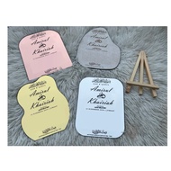 (NO CHEQUE) PLATE ARCYLIC MIRROR & WOODEN + Engrave Hantaran | Ijab Qabul | Mas Kahwin