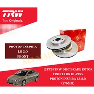 (2 pcs) TRW Disc Brake Rotor Proton Inspira 1.8 2.0 Front DF4933 (276mm) / Front DF4973 (262mm)