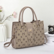 Mumu 2062 Leather Women Monogram Square Ladies Bag Shoulder Sling Bags With Turn-Lock Design