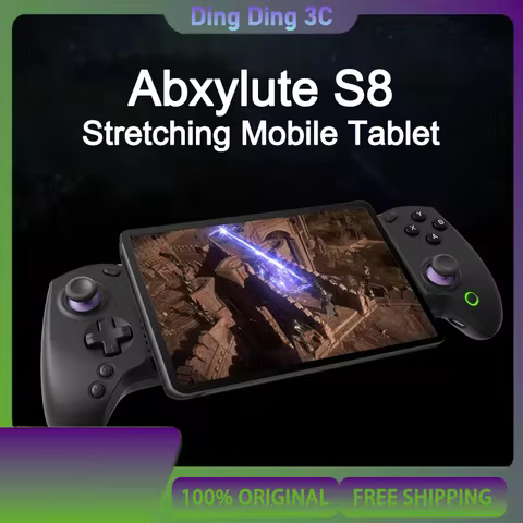 Abxylute S8 Stretching Mobile Tablet Game Controller Type-C Bluetooth Mobile Game Streaming Simulato