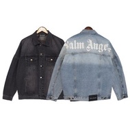 Palm Angels 棕櫚天使做舊復古水洗印花牛仔夾克高街男女潮流外套
