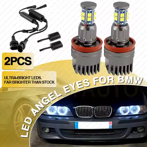 H8 LED Angel Eyes Marker Light Halo Ring Bulb For BMW E81 E82 E87 E88 E90 E92 M3 E93 E60E70 X5 E71 X