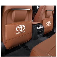 Car Leather Seat Back Kick Pad Anti Scratch Mat For Toyota Vios ncp93 Wish Hilux Yaris Rush Corolla