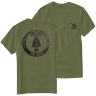 Delta Force Airborne (First Special Forces-D) Burg T-Shirt 100% Cotton Round Neck Short Sleeve Summe