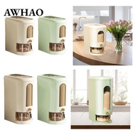 [AWHAO] Rice Storage Bin Leakproof Dry Food Container for Cabinet Restaurant Kitchen