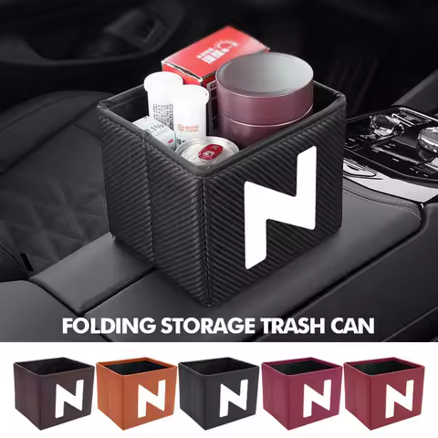 Car Trash Can Foldable Garbage Waterproof Organizer Bag For Honda Pilot Jazz Prelude Insight Legend 