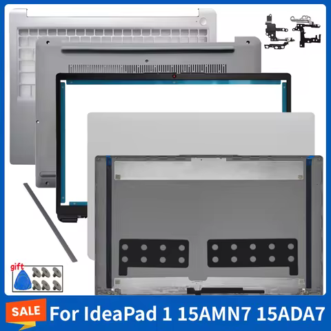 For IdeaPad 1 15AMN7 15ADA7 LCD Back Cover Front Bezel US Keyboard Palmrest Hinge Bottom Case Comput