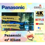 Panasonic 43" HX655 4K HDR Android TV TH-43HX655K – Google Assistant &amp; Chromecast
