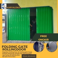 pintu besi lipat ruko folding Gate