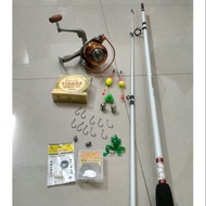 Combo bộ cần câu shimano  máy câu yumoshi LC tặng kèm phụ kiện