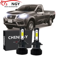 For Nissan Navara NP300 2015 2016 To 2018 2019 (Head Lamp - V4 6000K LED Bulb White Halogen Replace