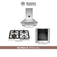 Bertazzoni 60cm Gas +Oven + Hood Bundle(P604LPRO 60cm Gas Hob+F6011MODELX 11 Function Oven+KPL60PLAG1XA Wall-Mount Hood)