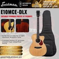 Eastman E1OMCE-DLX Deluxe Cutaway Natural Acoustic-electric Guitar with Fishman Presys VT Pickups - 