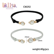 Women's Fashion belt Pearl Head Leather Luxurious Design Minimalist CM292