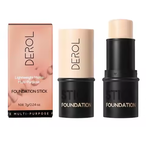 5 Colors Matte Cream Concealer Stick Moisturizing Liquid Foundation Face Cover Acne Eye Dark Circle 