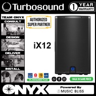 Turbosound iX12 1000W 12 inch Powered Speaker with Bluetooth Stereo Pairing &amp; Spotify/Youtube Enabled (iX-12 / iX 12)