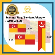 Selangor Flag / Bendera Selangor / Bendera Negeri (2'x4' / 3'x6' / '2x8')