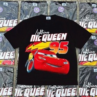 KATUN Lighting McQueen 95 T-shirt, McQueen Couple T-shirt, T-shirt Wanita & Men's 24s Combed Cotton 