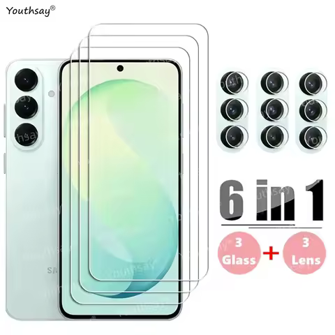 6in1 Glass For Samsung Galaxy S26 FE Tempered Glass For Samsung Galaxy S26 FE Screen Protector Phone