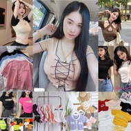 CROP TOP VIETNAM NEW STOCK😍 BORONG MURAH VIA WHATSAP SISKU🥳