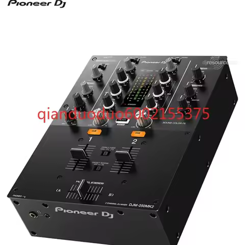 Pioneer DJ Pioneer DJM-250MK2 entry disc rubbing mixer, Pioneer software built-in sound card