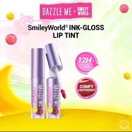 DAZZLE ME X SmileyWorld Ink-Gloss Lip Tint (P11 Flirt-Ink) Bibir Berkilat Ink-Gloss Kissproof Waterp