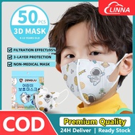 ZENGLIU 50pcs Mask For Kids Malaysia 儿童口罩Mask小孩子 3ply 0 To 12 Child Mask Kanak Kanak 50pcs Duckbill