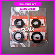 HONDA WHEEL SEAL SET CBR 250R CBU K64J/ RUBBER SEAL DUST COVER GREY BEARING LAHAR LAHER RIM DRUM FRO