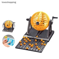 loveshopping Bingo Chips Toys Bingo Game Set Lottery Machine Mini Chips Adult Toy Pretend Play Party