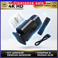 Ready Stock Projektor Mini 4K HY320 Smart WiFi 180° Rotate Home Cinema Projektor Rumah Mudah Alih Bi