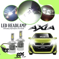 AXIA HEADLAMP LED BULB FAN WHITE 6000K Car Head Light Lamp Spotlight Lampu Depan Besar Mentol Kereta Axia COB H4