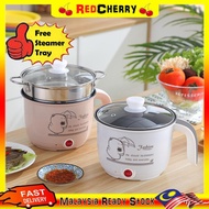REDCHERRY Non-Stick Electric Pot 1.8L heat resistant 1.8L Non Stick Electric Pot /Mini Rice Cooker W