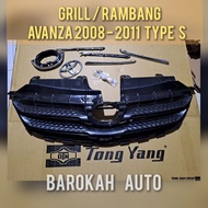 Front Grill Rambang Toyota Avanza Type S 2008 to 2011 Toyota Avanza Accessories