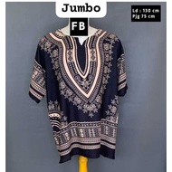 Balinese Top with Uje Motif, Jumbo Black Base SR002 - AF711