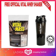Mass Gainer Halal – Vital Mass 1kg/2.2lbs, 0g Sugar, with Whey Isolate & Tribulus – Fast Weight and 