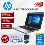 HP Elitebook 840 G3 Laptop i5 6th Gen Laptop 8GB RAM 256GB SSD 14 Inch HD Screen