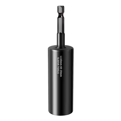 Chrome Vanadium Deep Socket Wrench with 50mm Depth for Consistent Torque Delivery Black Phosphate Pr